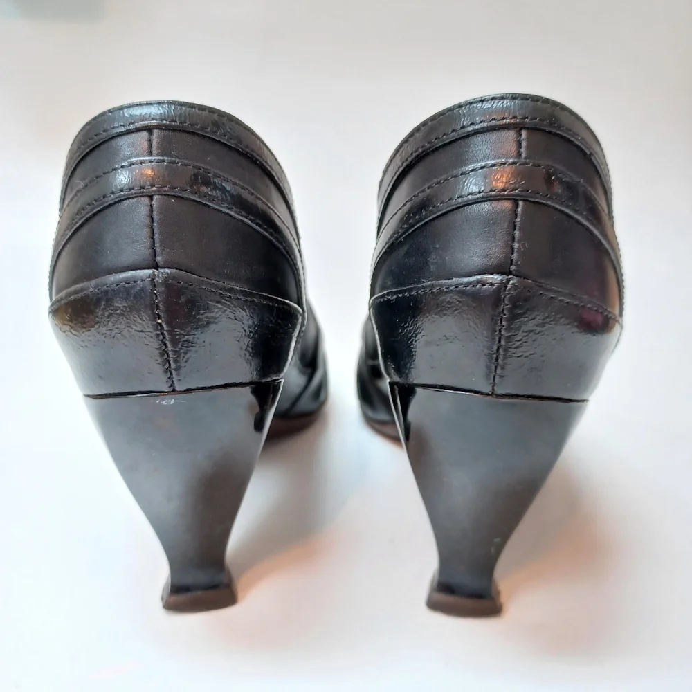 John Fluevog Heels Black Leather Pumps Blind Faith Womens size 7 - Picture 5 of 16